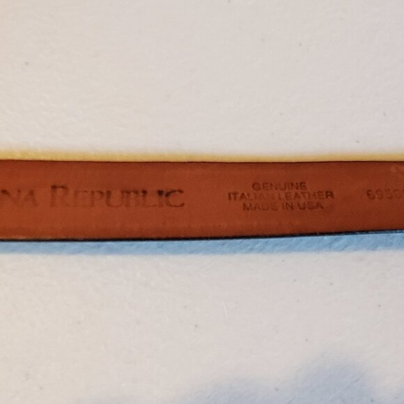 Banana Republic Black Genuine Italian Leather Belt Womens Size S, 35.5" - Picture 3 of 3